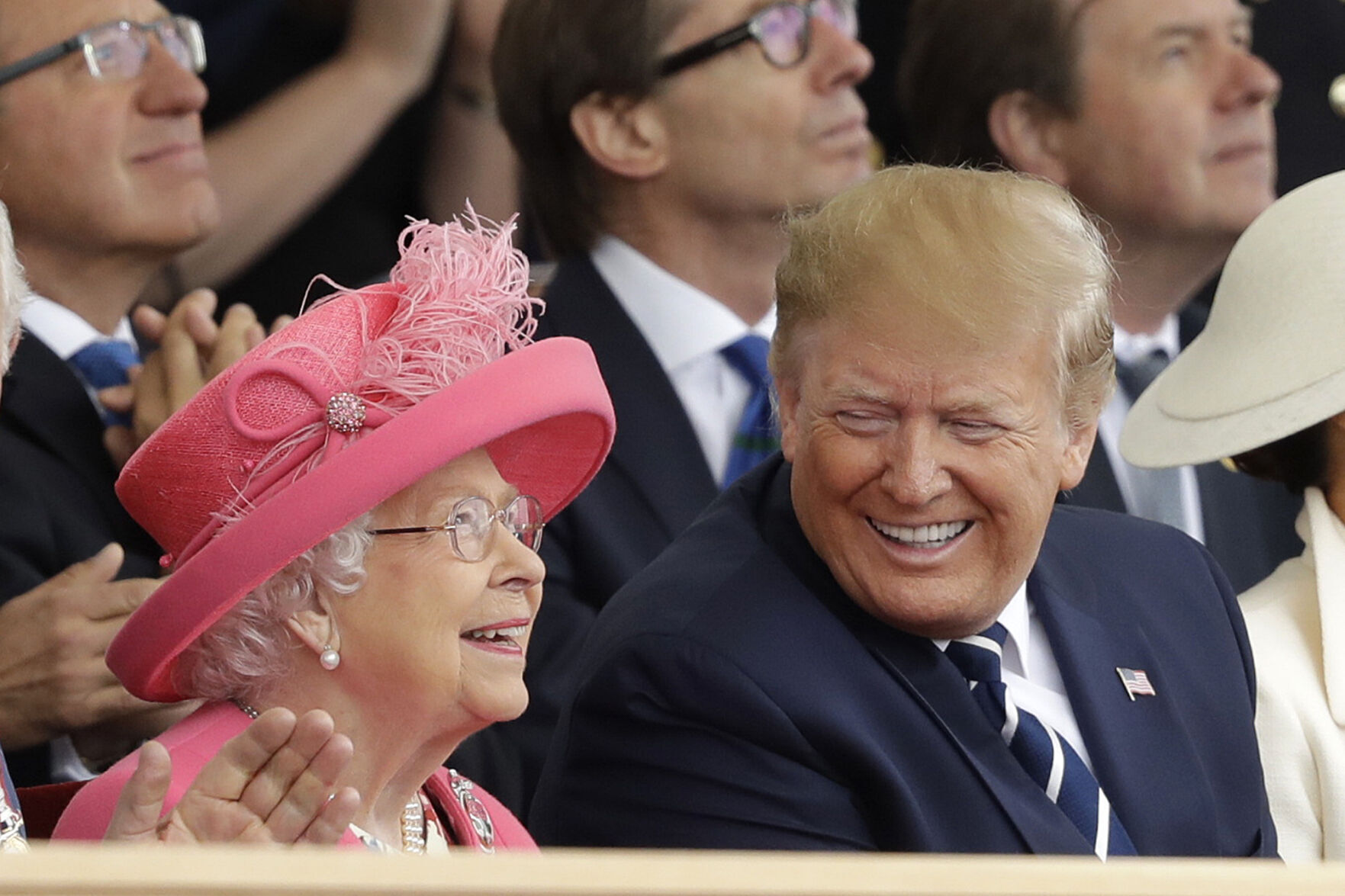 2019: Queen Elizabeth II and President Donald Trump